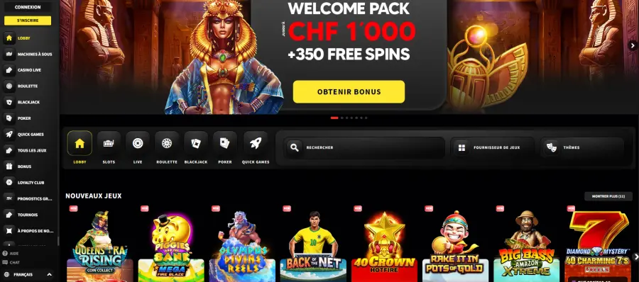 Meilleur casino en ligne suisse